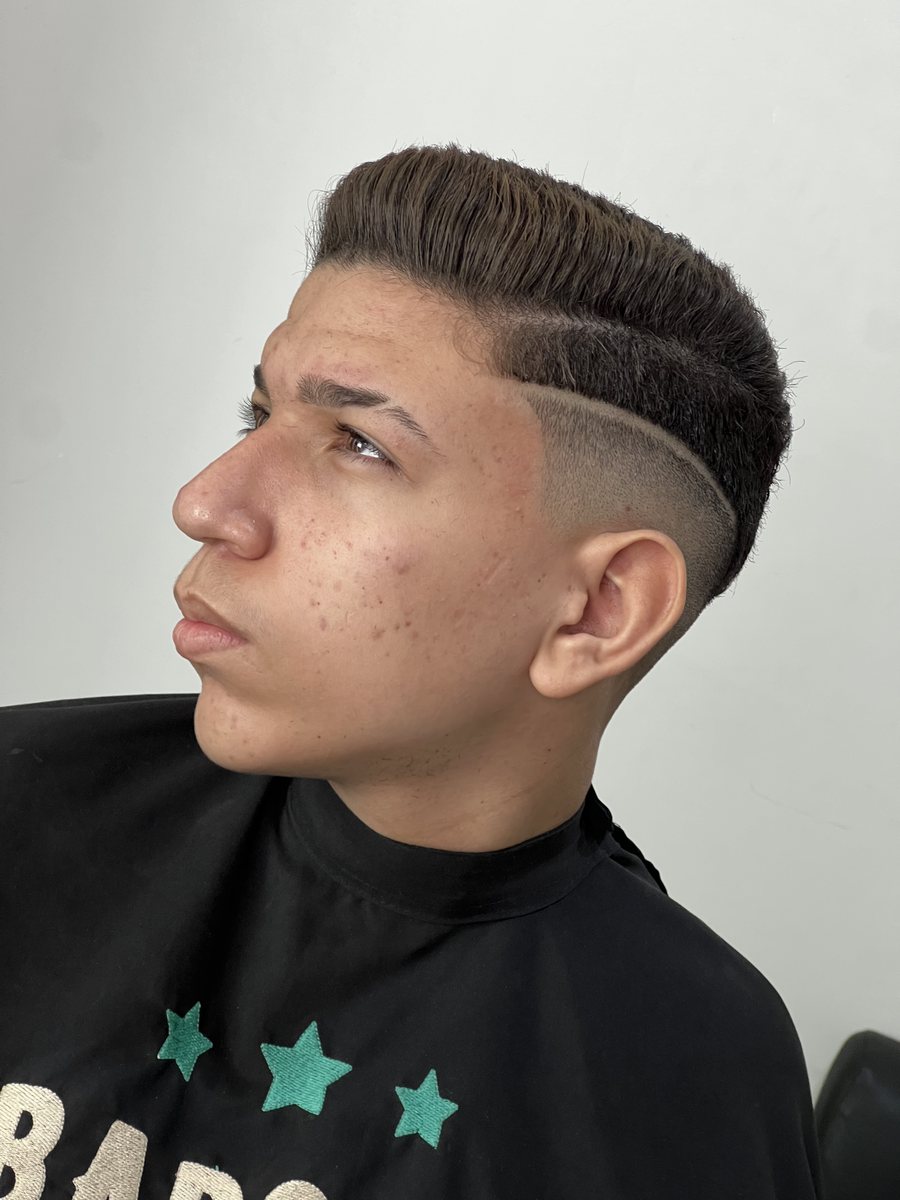 Corte masculino no Studio Felipe Serra